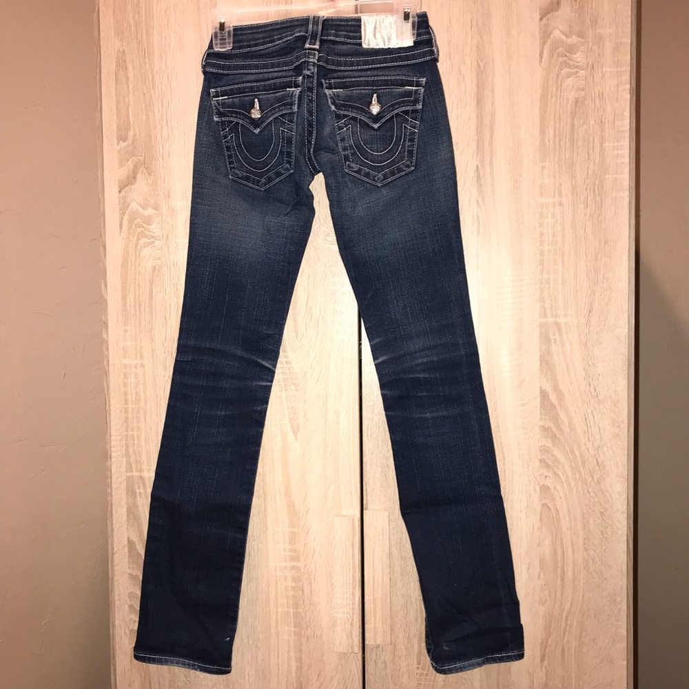 Swarovski Crystal TRUE RELIGION jeans size 24